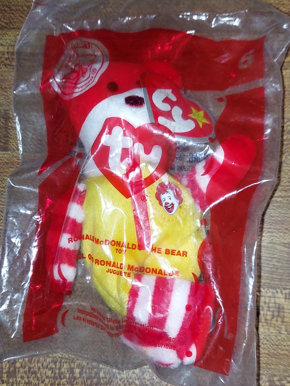 Ty Ronald McDonald Beanie Plush - Red, White & Yellow